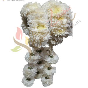 White Chrysanthemum Floral Bridal Kaleera