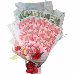 Royal Mix Money Fan Bouquet