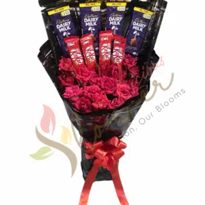 Chocolate Crush Bouquet – Dairy Milk & KitKat