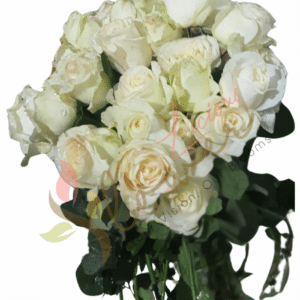 Pure Elegance White Rose Bouquet