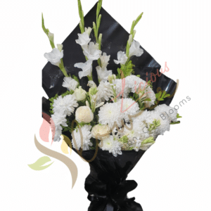 Elegant White Sympathy Bouquet