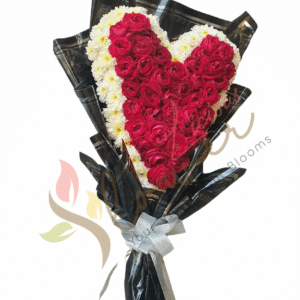 Midnight Heart Red Rose Bouquet